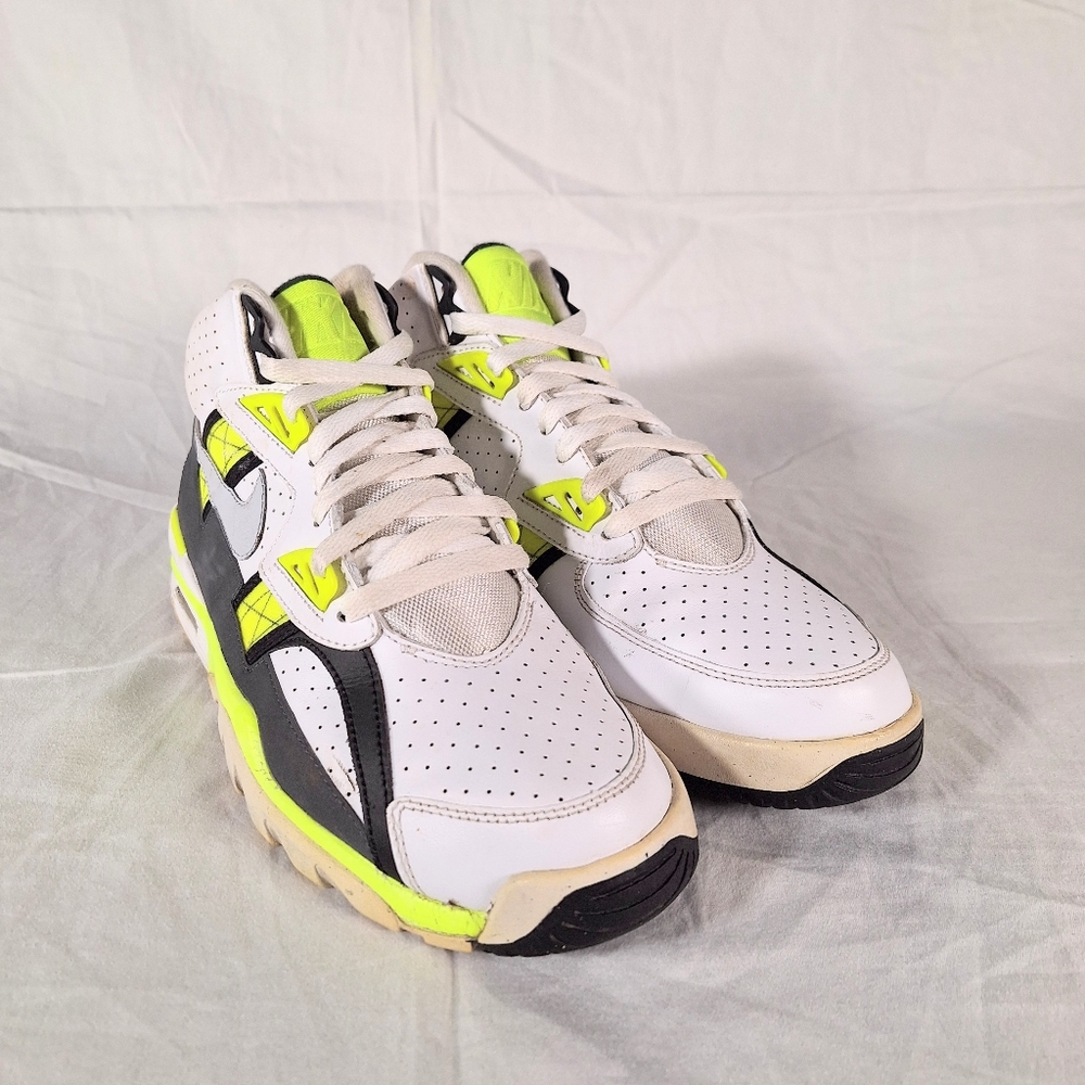 RARE🔥 Sz 9.5 - Nike Air Trainer SC High White Volt Bo Jackson 302346-118 VNTG